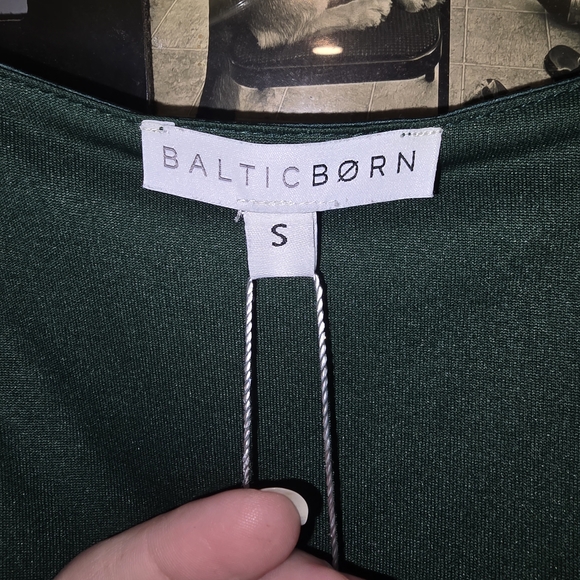 BALTIC BORN Green Wrap Dress - Picture 4 of 4